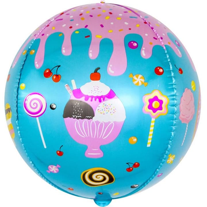 Шар Х 3D Сфера (24''/61 см), Десерты и сладости