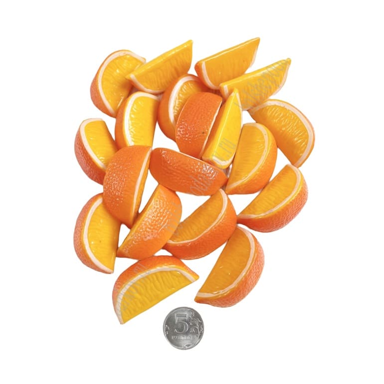 Муляж декоративный долька апельсина, 10 шт   SF-1218