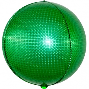 Шар Х 24" Сфера 3D, Стерео, Зеленый, Голография
