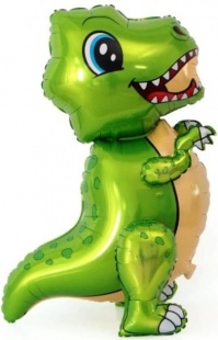 Шар Х ХОД Фигура, Маленький динозавр, Зеленый, 30"/76 см